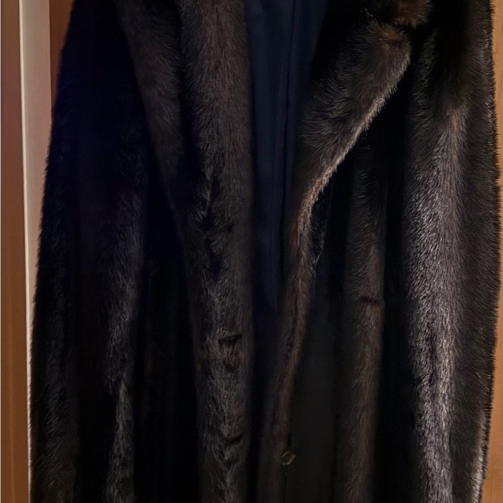 J. Crew Brown Faux Fur Coat